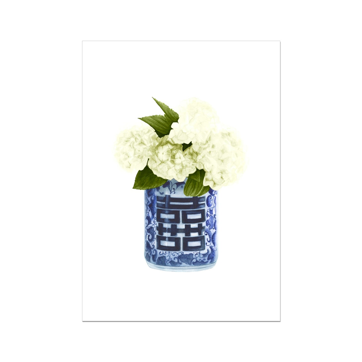 Ginger Jar Olive Hydrangeas