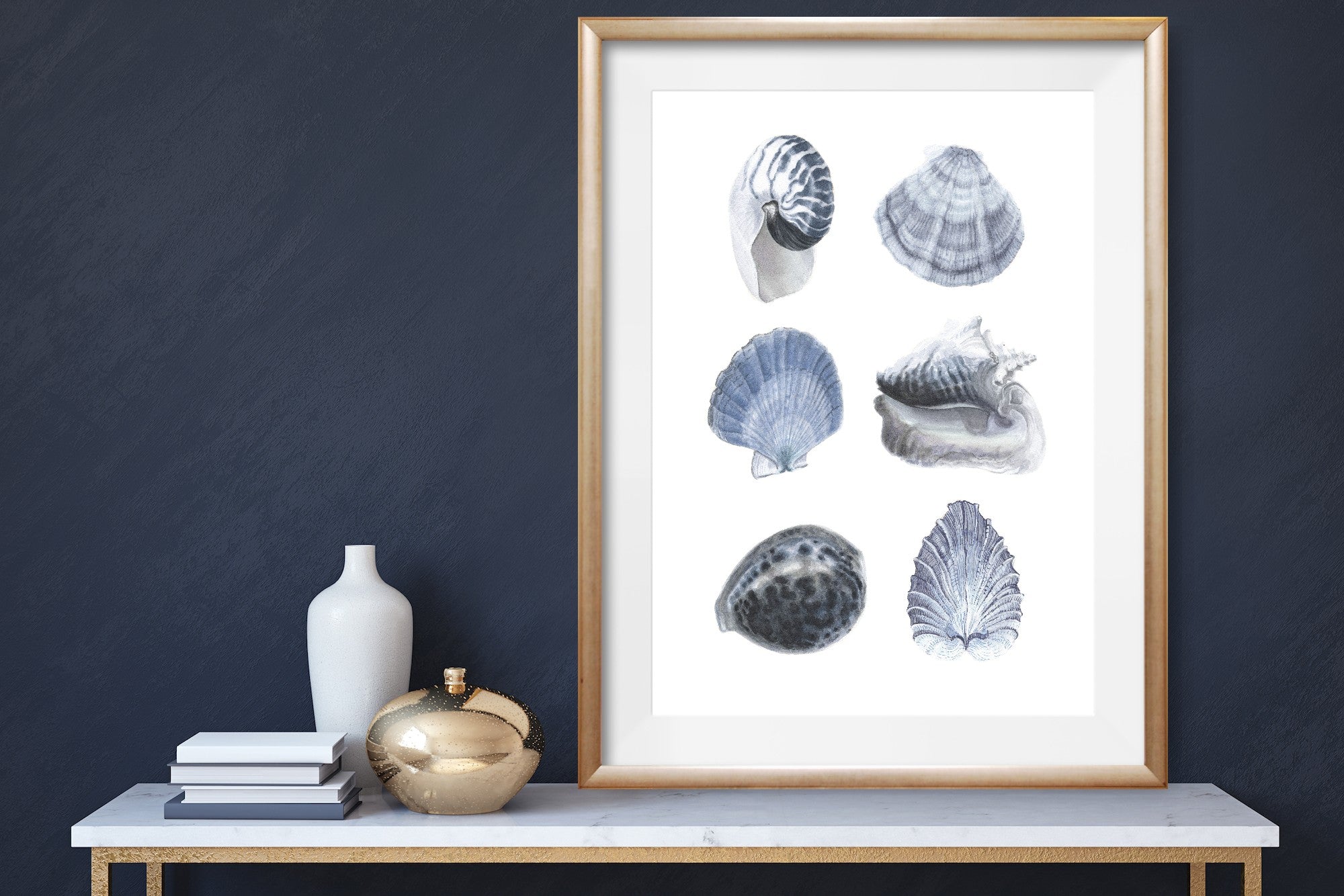 Delft Blue & White Shells II