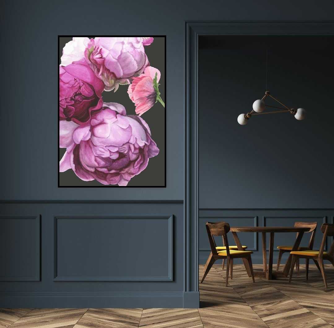 Poppy & Peony Pink Black II