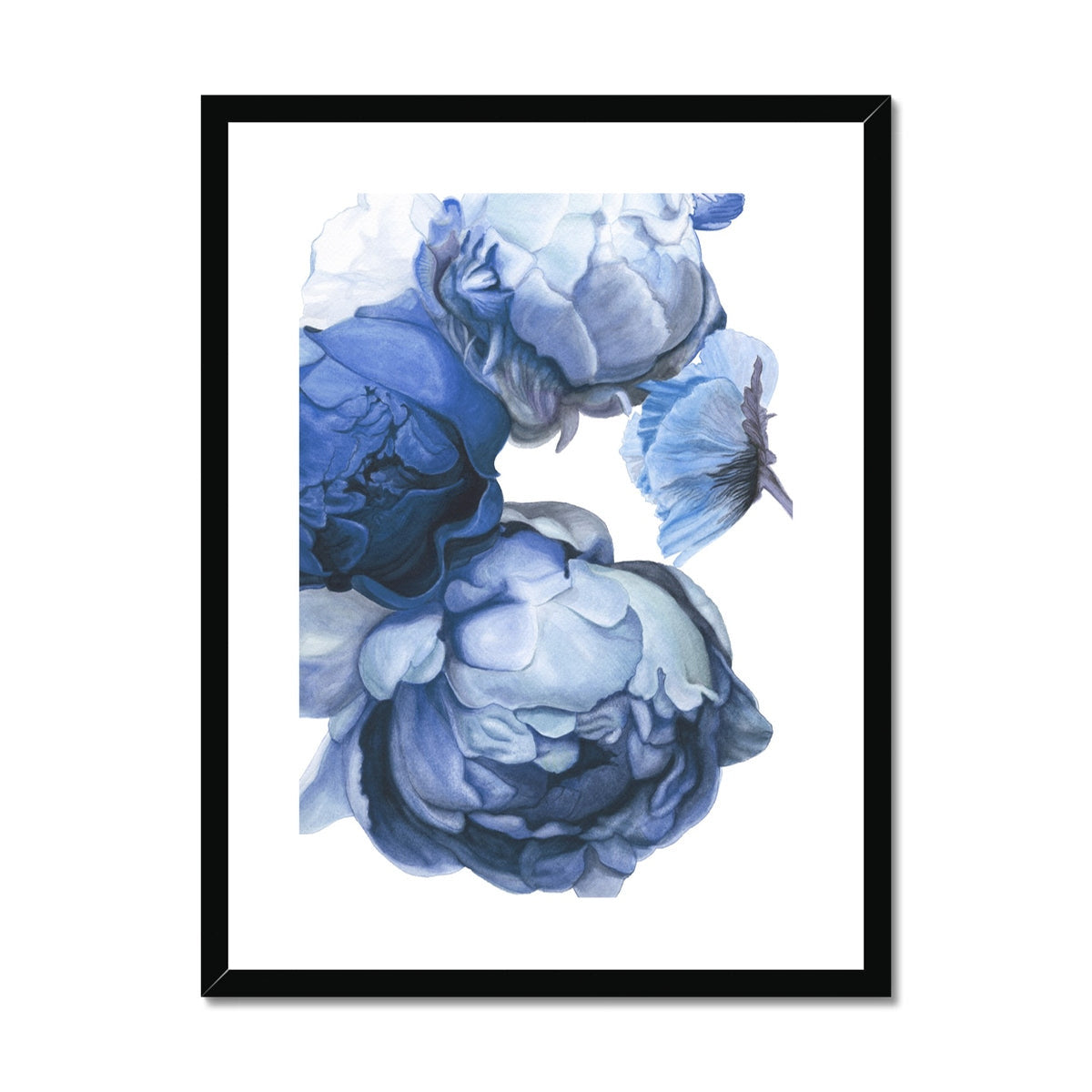 Poppy & Peony Delft Blue White II – Cindy Pretorius