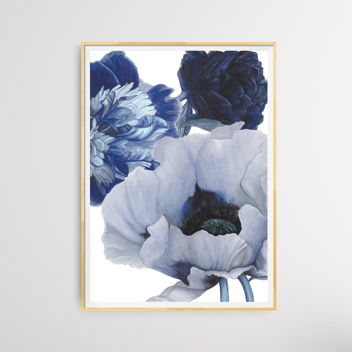 Poppy & Peony Delft Blue White III