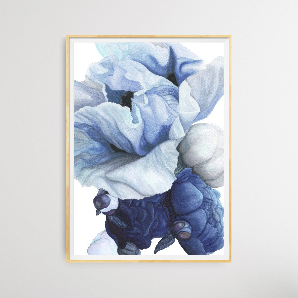 Poppy & Peony Delft Blue White I